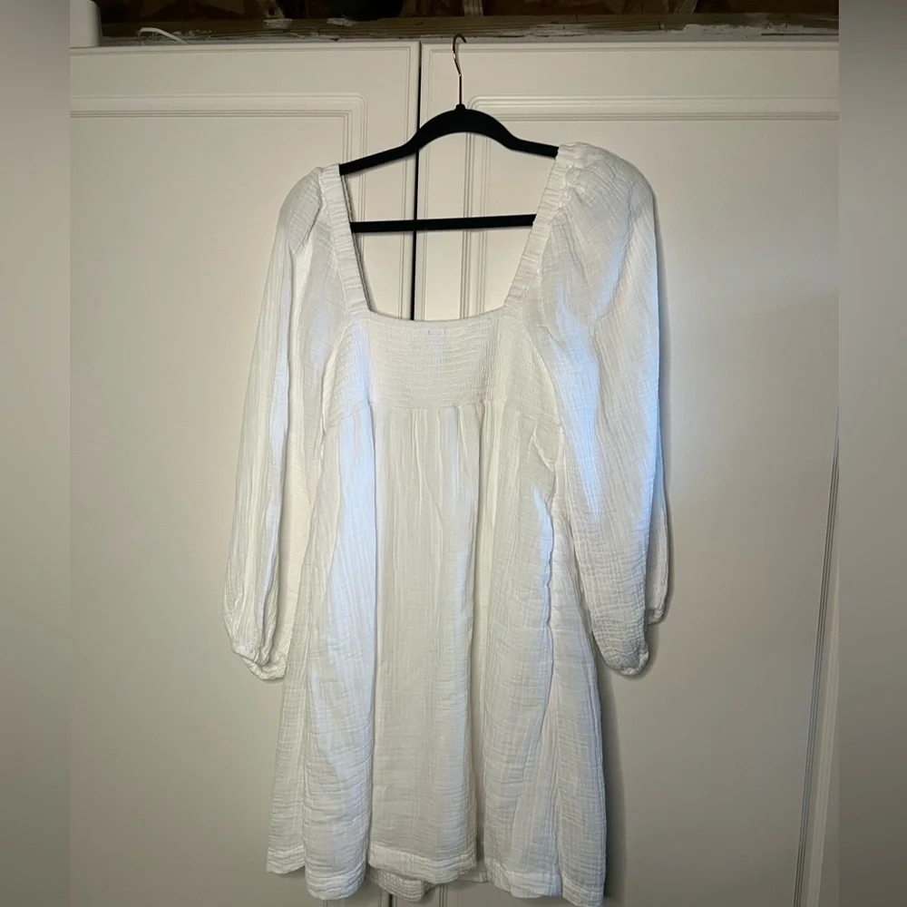 J. Crew soft gauze square neck dress